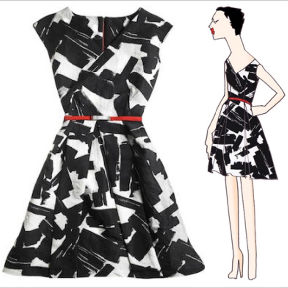 Doo.Ri Dresses & Skirts - NWT DOO.RI Painterly Printed Pleated Dress 12